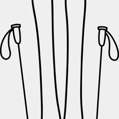 Ski Board and Poles 2 Thumbnail