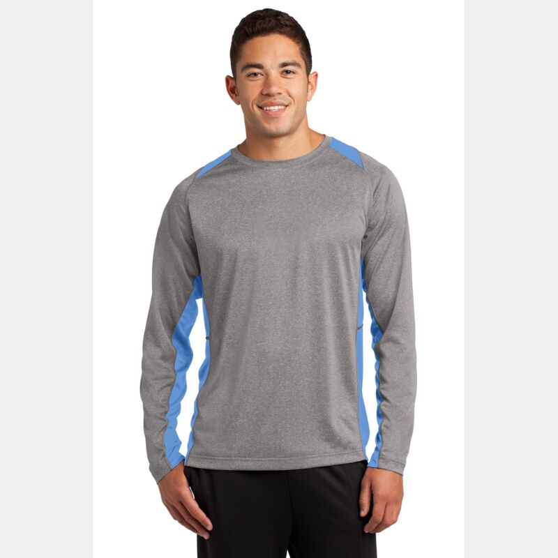 Long Sleeve Heather Colorblock Contender ™ Tee Thumbnail