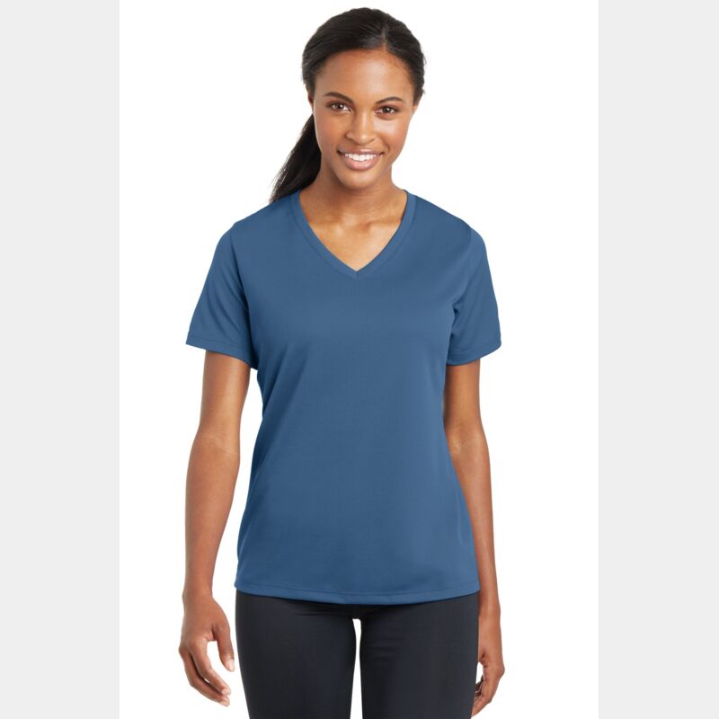 Ladies PosiCharge ® RacerMesh ® V Neck Tee Thumbnail