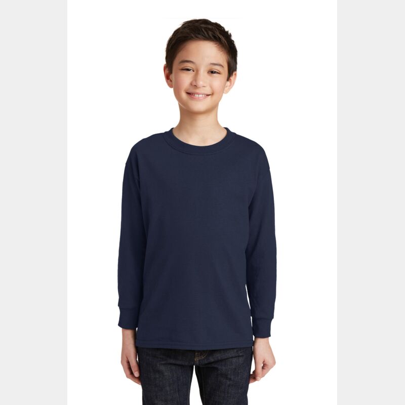 Youth 5.4oz Cotton Long Sleeve T-Shirt Thumbnail