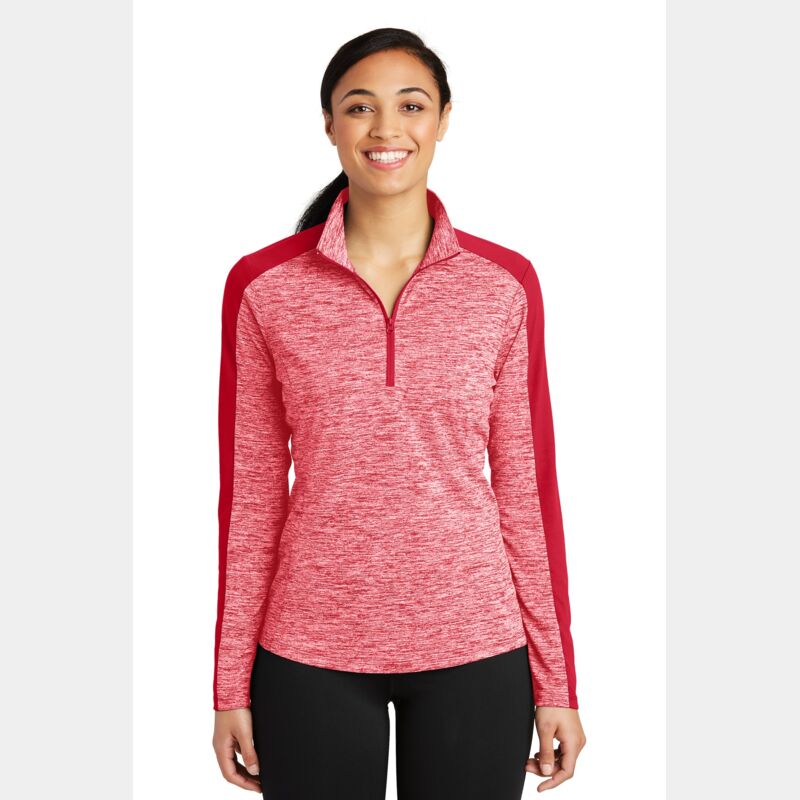 Ladies Heather 1/4 Zip Pullover Thumbnail