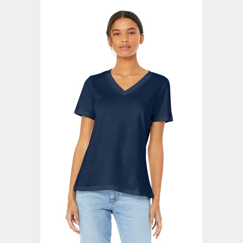 Women's Relaxed Jersey Short Sleeve V Neck Tee Thumbnail