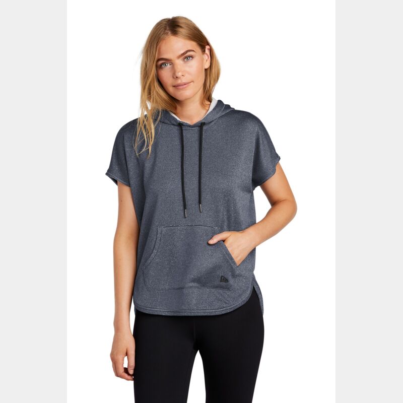 Ladies Performance Terry Short Sleeve Hoodie Thumbnail