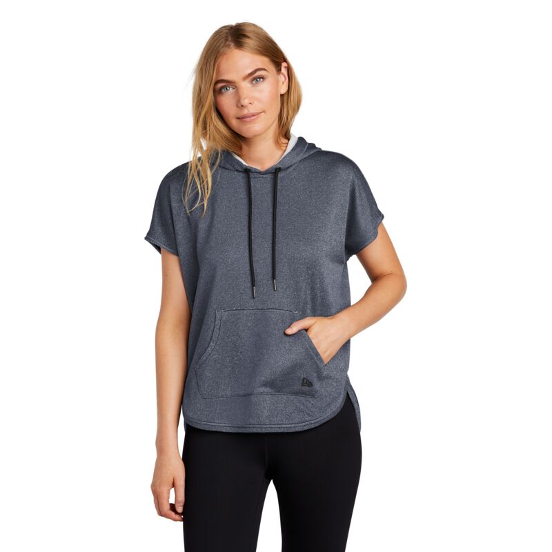 Ladies Performance Terry Short Sleeve Hoodie Thumbnail
