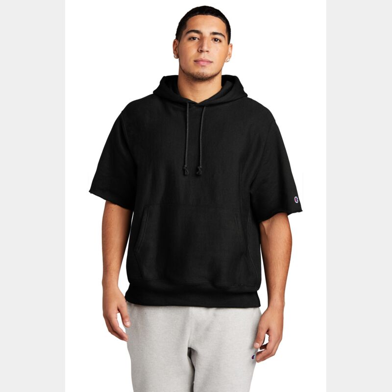 Reverse Weave ® Short Sleeve Hooded Sweatshirt Thumbnail