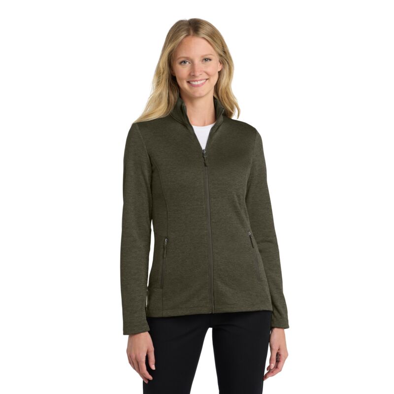 Ladies Collective Striated Fleece Jacket Thumbnail