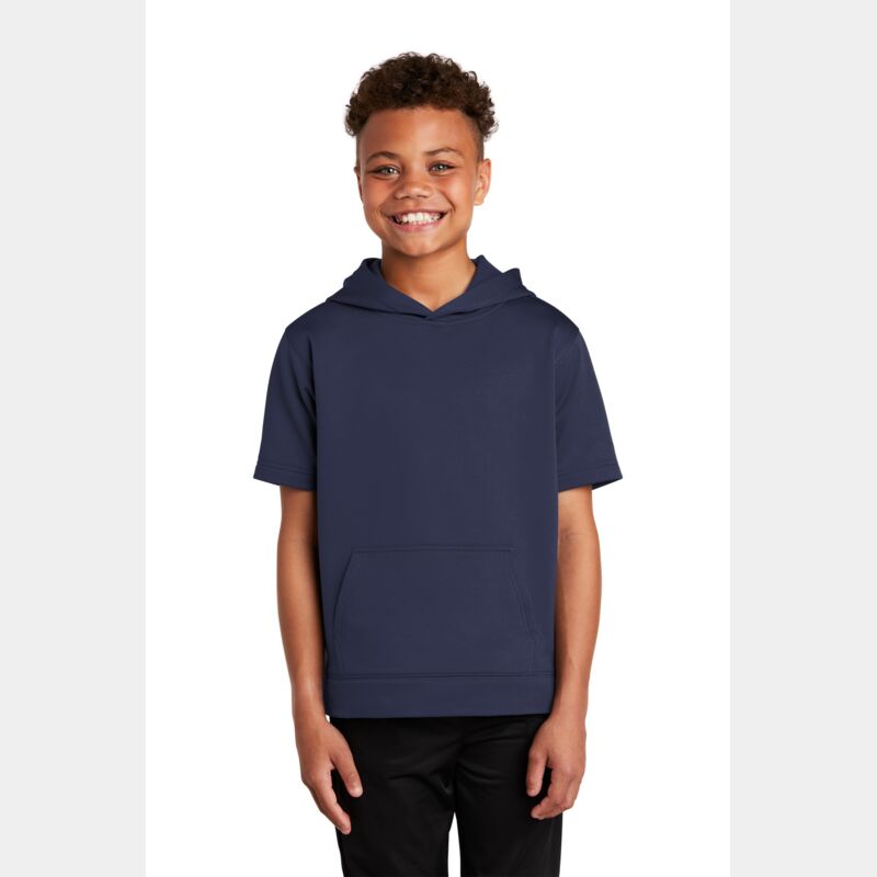 Youth Sport Wick ® Fleece Short Sleeve Hooded Pullover Thumbnail