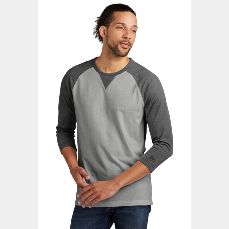 ® Sueded Cotton Blend 3/4 Sleeve Baseball Raglan Tee Thumbnail