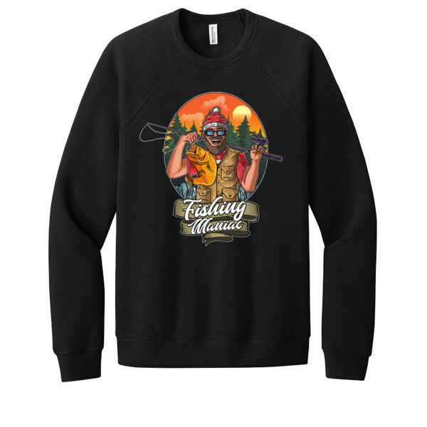Fishing Maniac - Unisex Premium Fleece Crew Sweatshirt Thumbnail