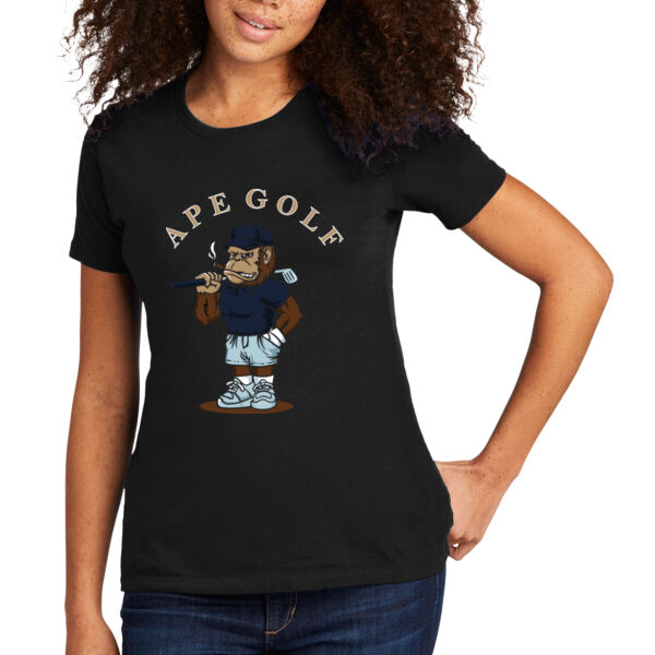 Ape Golf - Women's Premium Cotton T-Shirt Thumbnail