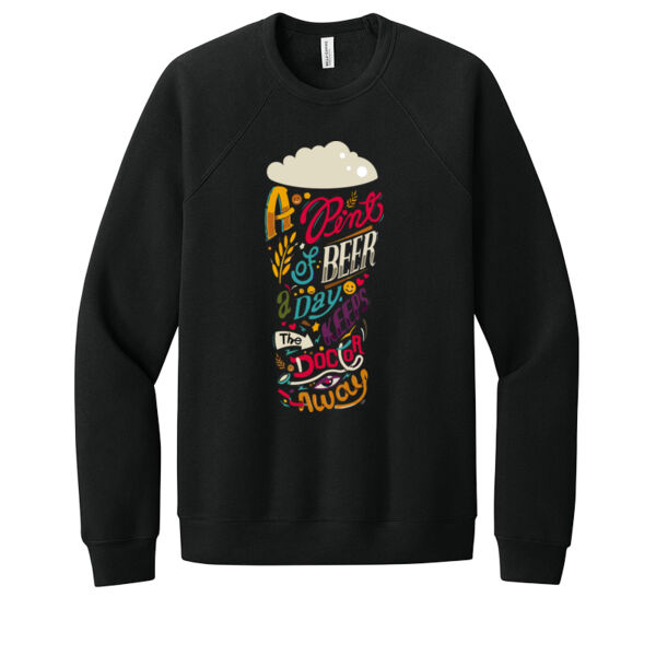 Pint Of Beer - Unisex Premium Fleece Crew Sweatshirt Thumbnail