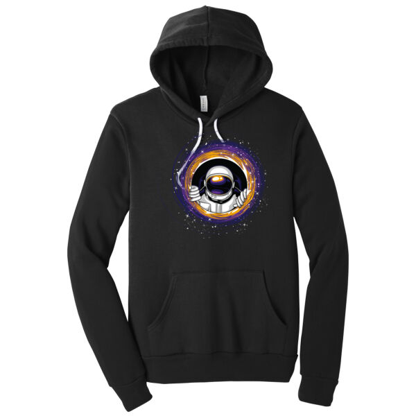 Black Hole Astronaut - Unisex Premium Fleece Hooded Sweatshirt Thumbnail