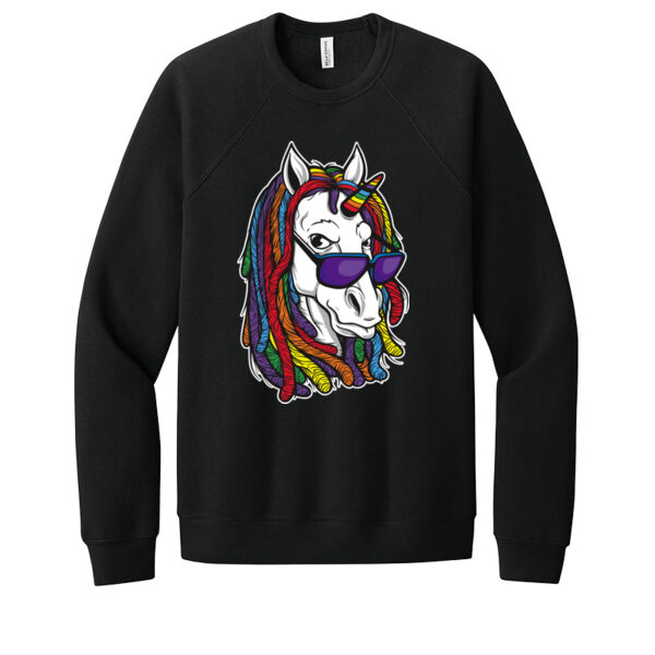 Hippie Unicorn - Unisex Premium Fleece Crew Sweatshirt Thumbnail