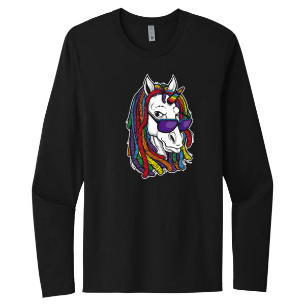 Hippie Unicorn - Unisex Premium Cotton Long Sleeve T-Shirt Thumbnail