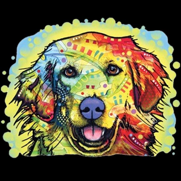 Colorful Golden Retriever Thumbnail