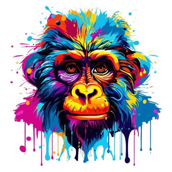 Colorful Chimp Thumbnail
