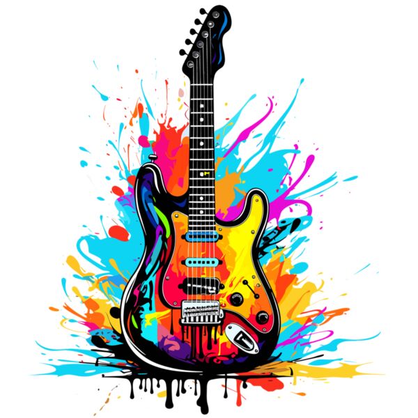 Colorful Guitar Thumbnail