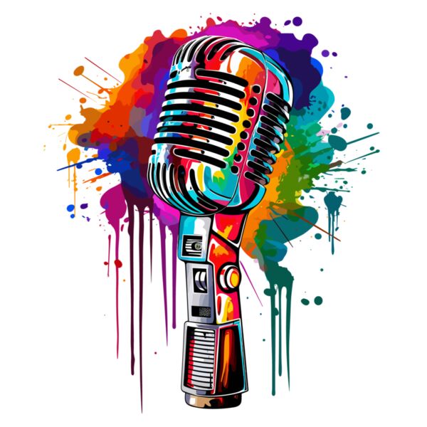 Colorful Microphone Thumbnail