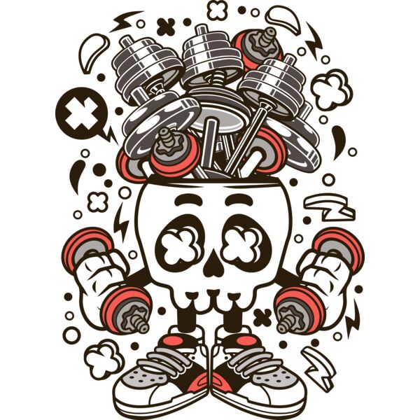 Barbell Skull Head Thumbnail