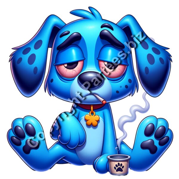 stoner-blue-dog-cartoon-parody-tshirt-design.jpg Thumbnail