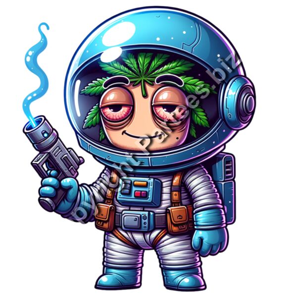 stoner-astronaut-cannabis-leaf-hair-tshirt-design.jpg Thumbnail