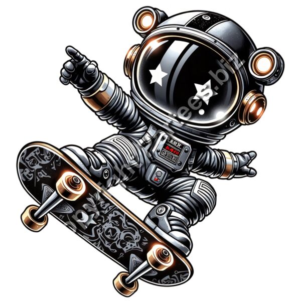 Astronaut-Skateboard-Design Thumbnail