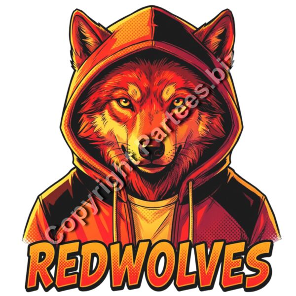 Red-Wolves-Sunbelt-Fire-Colors-Hoodie-Design Thumbnail