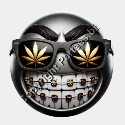 chrome-stoner-emoji-gold-weed-braces-tshirt-design.jpg Thumbnail