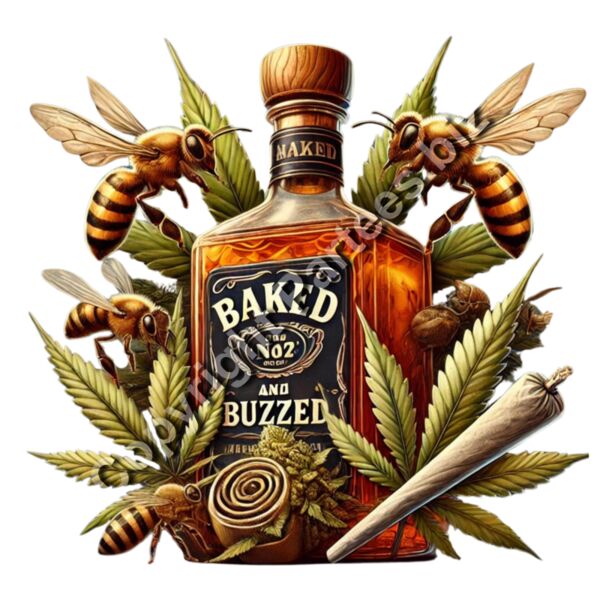 baked-and-buzzed-whiskey-parody-bee-tshirt-design.jpg Thumbnail