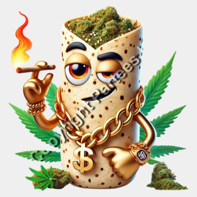 dripped-out-gold-burrito-mascot-cannabis-tshirt-design.jpg Thumbnail